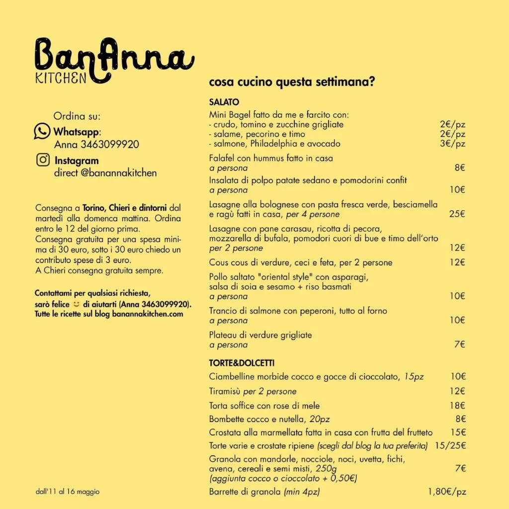 Menù Delivery della Settimana dal 10/05 al 16/05 | Bananna Kitchen 7221fdbb 551b 4f7c 83c8 9f4076499d0d 1 | Bananna Kitchen