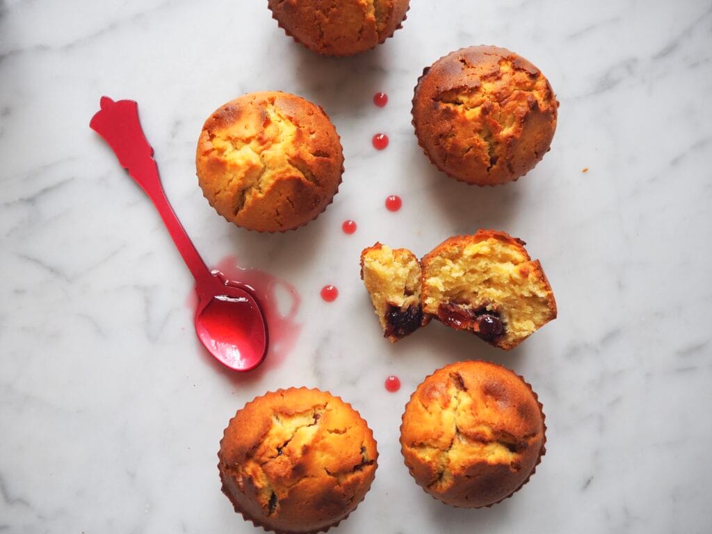 Muffin alla ricotta amarene | Bananna Kitchen P3231524 | Bananna Kitchen